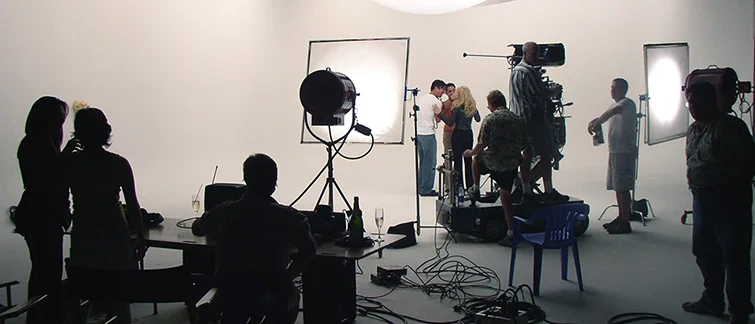 参赛微电影拍摄团队工作