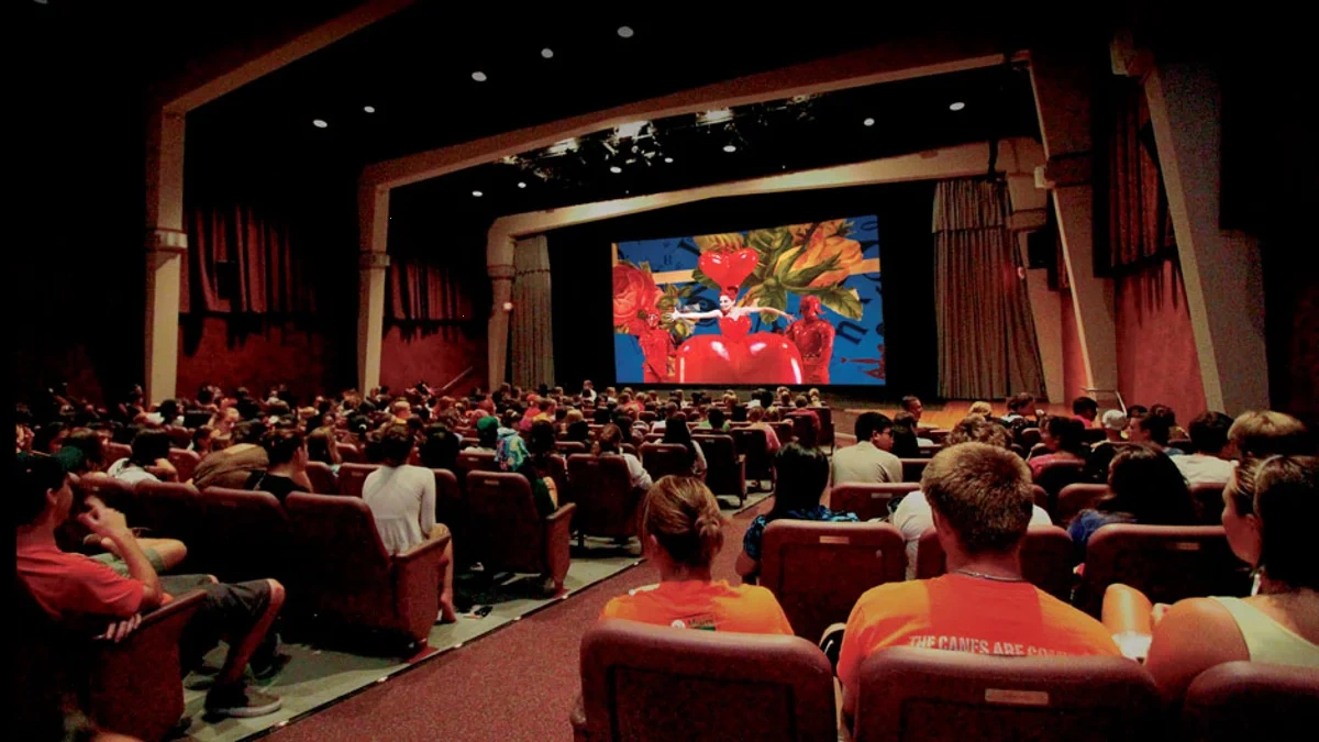 获奖微电影放映现场观众